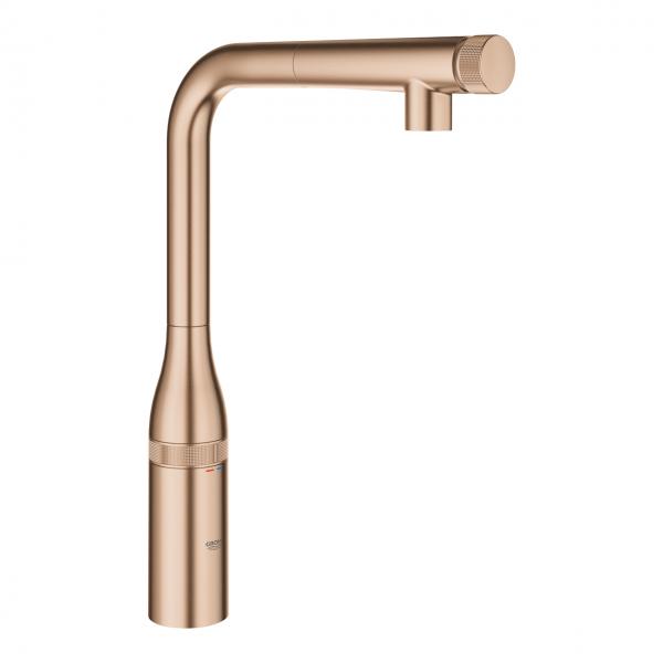 Grohe Essence Smart Control k&oslash;kkenarmatur - B&oslash;rstet warm sunset