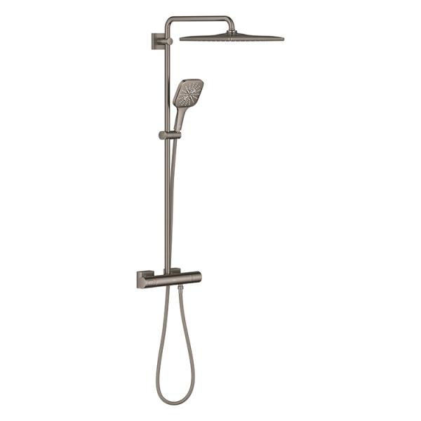 Grohe Rainshower SmartActive 310 Cube brusesystem - B&oslash;rstet hard graphite