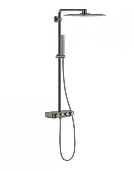 Grohe Euphoria SmartControl 310 Cube Duo Brusesystem - B&oslash;rstet hard graphite