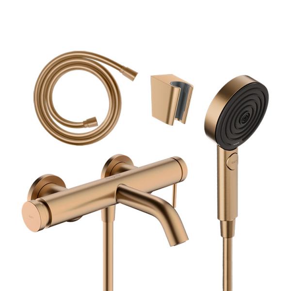 hansgrohe Tecturis komplet badekararmatur 3jet - B&oslash;rstet bronze