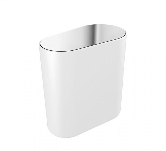 Pressalit Style v&aelig;gh&aelig;ngt toiletspand - Krom/hvid