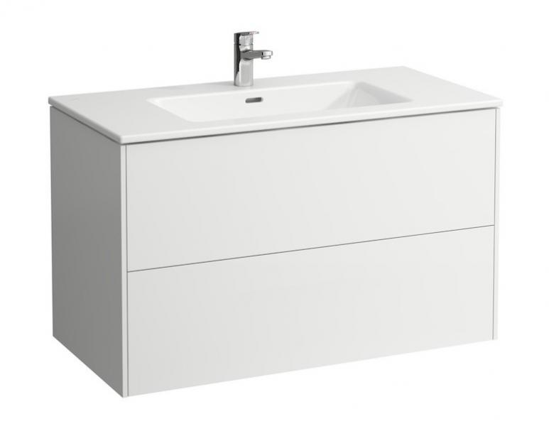 Laufen Base m&oslash;belpakke m/slim h&aring;ndvask - 100 cm - Mat hvid