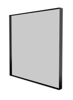 Sanibell Basicline spejl m/mat sort ramme - 60 cm Sanibell Basicline spejl m/mat sort ramme - 60 cm