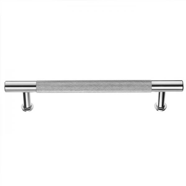 Beslagsboden B6361 m&oslash;belgreb m/crystal cut - Krom