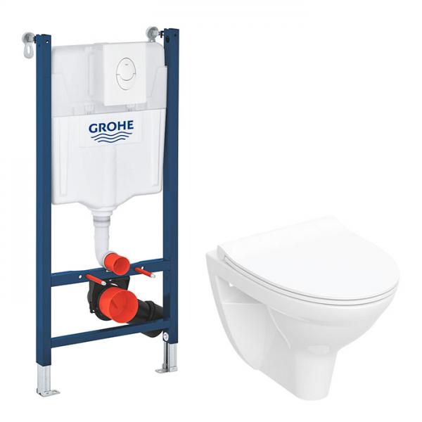If&ouml; Spira Classic Rimless toiletpakke inkl. s&aelig;de m/Softclose, cisterne og betjening i hvid