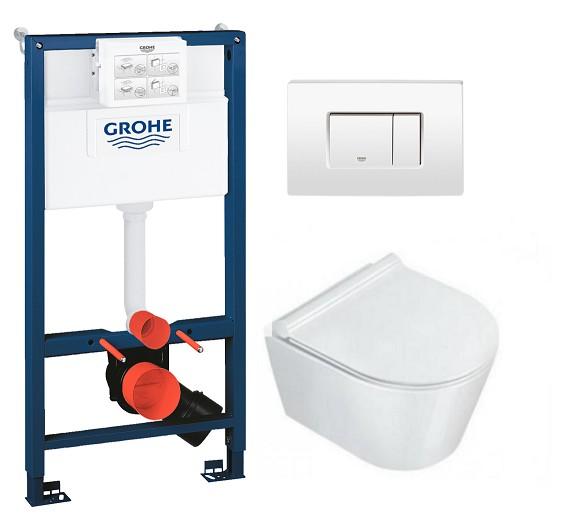 Catalano Zero newflush X-kompakt toiletpakke inkl. s&aelig;de m/softclose, mellem cisterne og hvid betjening