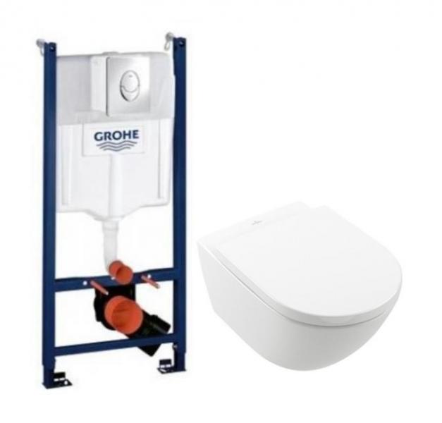 V&B Subway 3.0 m/CeramicPlus og TwistFlush toiletpakke inkl. sæde m/soft-close, cisterne og krom betjening V&B Subway 3.0 m/CeramicPlus og TwistFlush toiletpakke inkl. sæde m/soft-close, cisterne og krom betjening