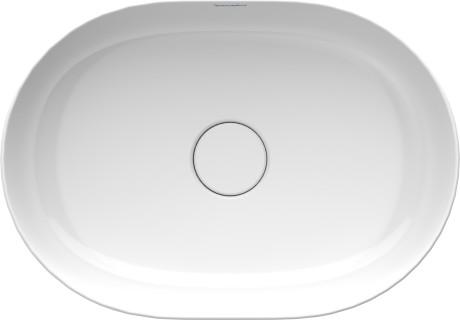 Duravit Luv 50 fritst&aring;ende bowlevask - Uden hanehul - Wondergliss