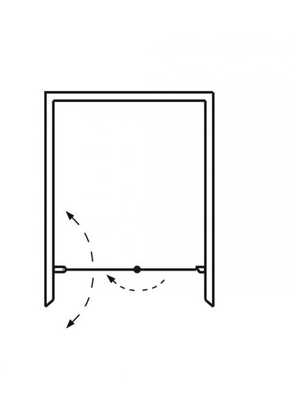 Hafa Igloo 85 foldedør 83-90 cm - Klar glas/mat sort Hafa Igloo 85 foldedør 83-90 cm - Klar glas/mat sort