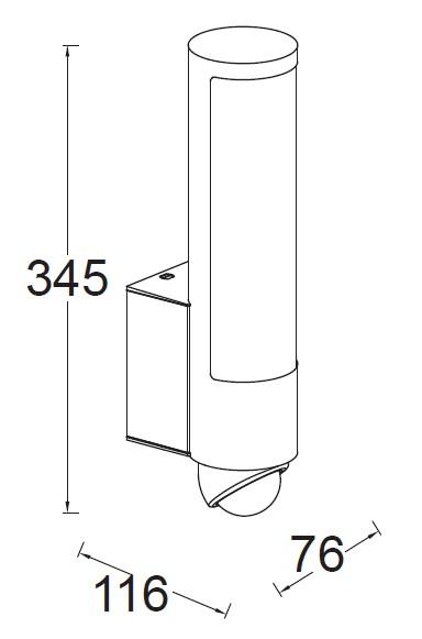 Lutec Security Leda udend&oslash;rslampe m/sensor