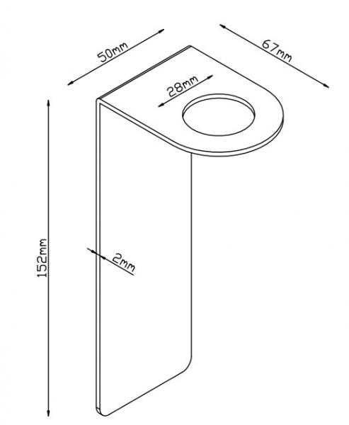 Lavabo Luna holder til sæbedispenser - Mat sort Lavabo Luna holder til sæbedispenser - Mat sort