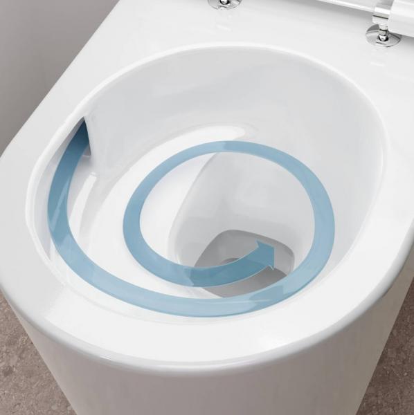 hansgrohe EluPura S v&aelig;gh&aelig;ngt toilet inkl. s&aelig;de, AquaHelix og SmartClean