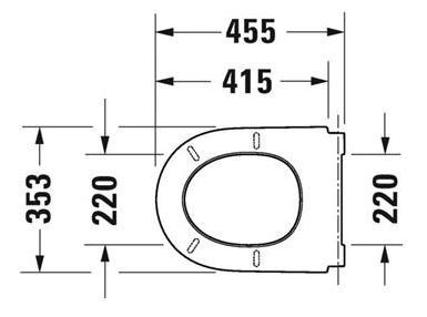 Duravit Qatego toilets&aelig;de m/softclose