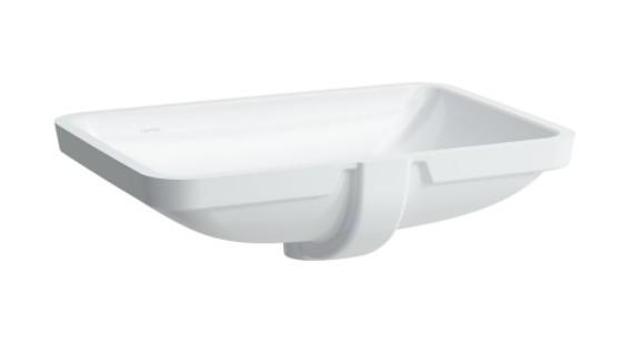 Laufen Pro S 55 h&aring;ndvask t/underlimning - Med overl&oslash;b