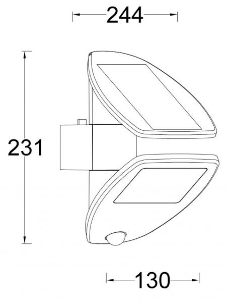 Lutec Zeta udend&oslash;rslampe m/sensor og solceller
