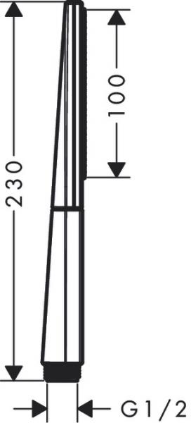 Hansgrohe Rainfinity 100 1jet håndbruser - Mat hvid Hansgrohe Rainfinity 100 1jet håndbruser - Mat hvid