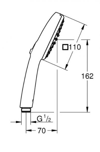 Grohe Vitalio Comfort 110 håndbruser 2 sprays Grohe Vitalio Comfort 110 håndbruser 2 sprays