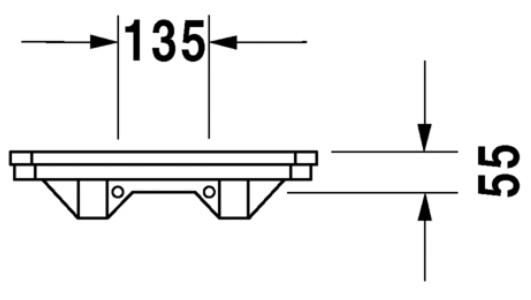 Duravit 1930 hylde i porcel&aelig;n 450mm