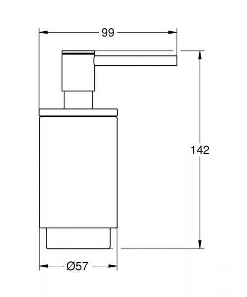 Grohe Selection s&aelig;bedispenser - Poleret warm sunset