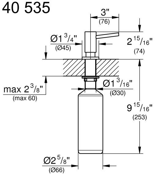 Grohe Cosmopolitan s&aelig;bedispenser - Poleret Cool Sunrise