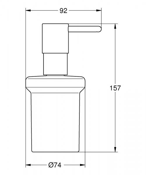 Grohe Essentials s&aelig;bedispenser - B&oslash;rstet warm sunset