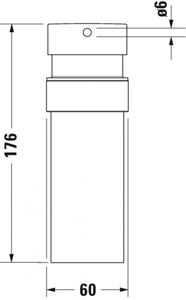 Duravit Starck T s&aelig;bedispenser - Krom
