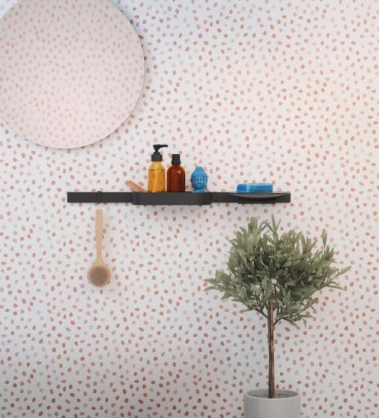 Hansgrohe WallStoris smal krog - 2 stk - Mat sort Hansgrohe WallStoris smal krog - 2 stk - Mat sort