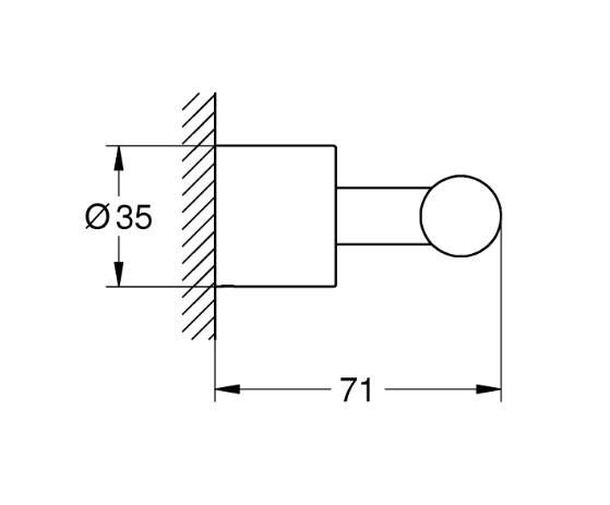Grohe Atrio h&aring;ndkl&aelig;dekrog - B&oslash;rstet Hard Graphite