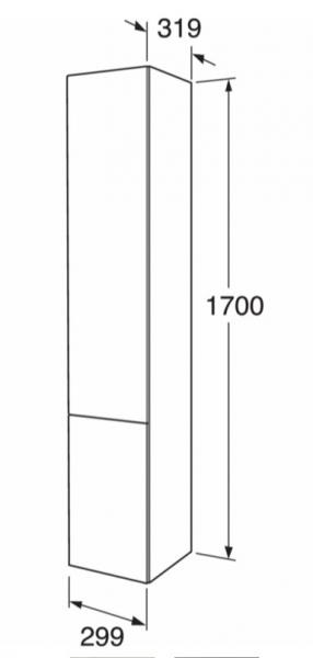 Gustavsberg Graphic Base h&oslash;jskab - 30 cm