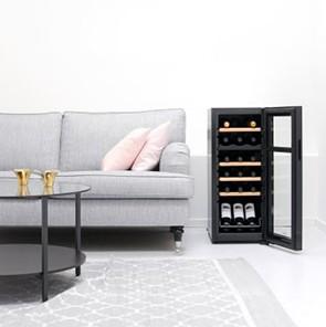 Cavin Northern Collection 18 fritstående vinkøleskab m/2 zoner - Sort Cavin Northern Collection 18 fritstående vinkøleskab m/2 zoner - Sort