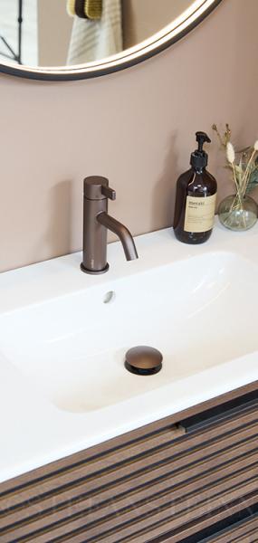 Cass&oslash;e universal push-up bundventil - Mat bronze