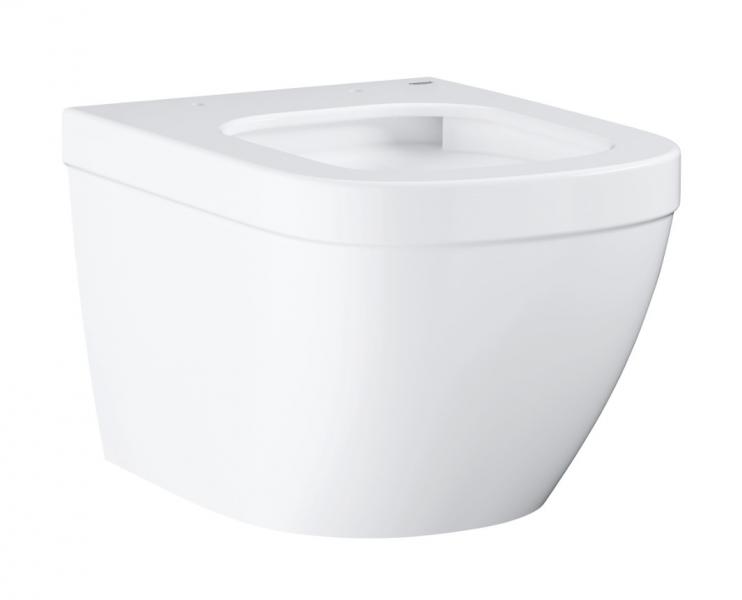 Grohe Euro kompakt toiletpakke inkl. s&aelig;de m/soft-close, mellem cisterne og krom betjening