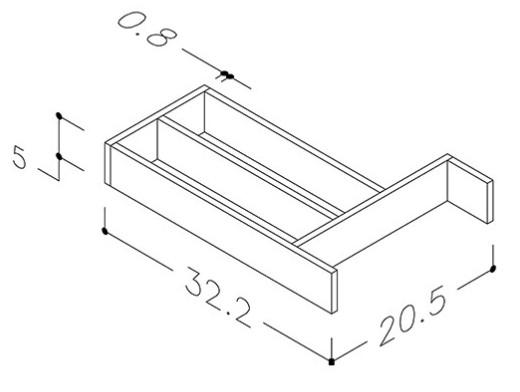 Str&oslash;mberg Rumdeler massiv eg 32 - 1 styk