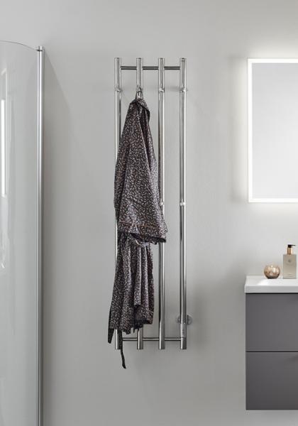Hafa Grace h&aring;ndkl&aelig;det&oslash;rrer - 34x140 cm - Rustfrit st&aring;l
