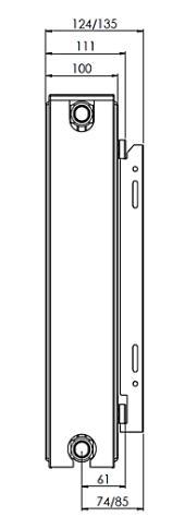 Outlet - Halv pris! - Altech C4 radiator 22 - 500 x 2500 mm Outlet - Halv pris! - Altech C4 radiator 22 - 500 x 2500 mm