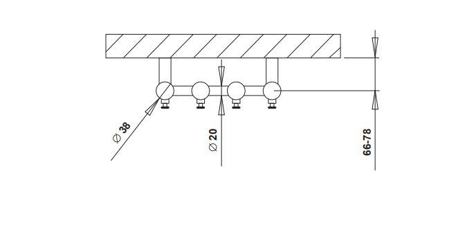 Str&oslash;mberg Regus h&aring;ndkl&aelig;det&oslash;rrer - 26,6x150 cm - Hvid