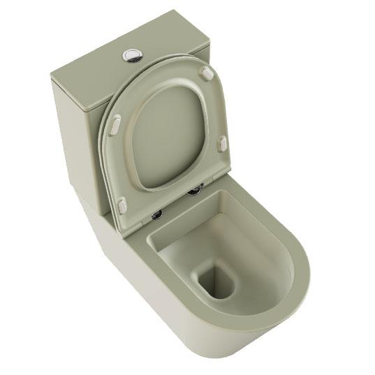 Lavabo Forma rimless gulvstående toilet BTW inkl. sæde - Nature green Lavabo Forma rimless gulvstående toilet BTW inkl. sæde - Nature green