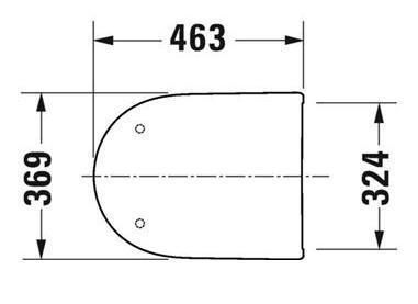 Duravit Qatego toilets&aelig;de m/softclose