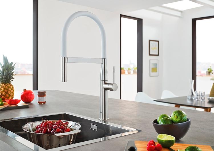 Grohe Essence New k&oslash;kkenarmatur m/profi-bruser - Krom