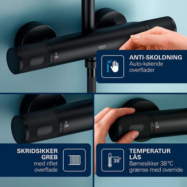 Grohe Precision Feel armatur til brus - Mat sort