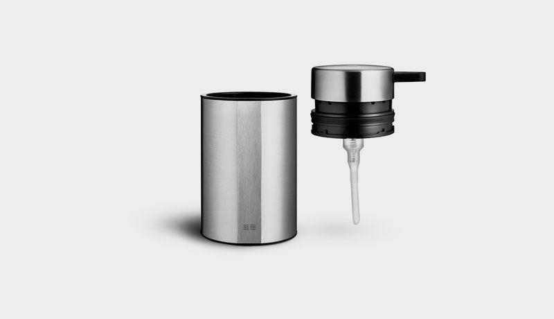 Unidrain ReFrame s&aelig;bedispenser bordmodel - Poleret st&aring;l