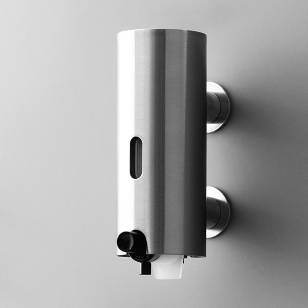 d line sæbedispenser 350 ml m/indikator - Slebet rustfrit stål d line sæbedispenser 350 ml m/indikator - Slebet rustfrit stål
