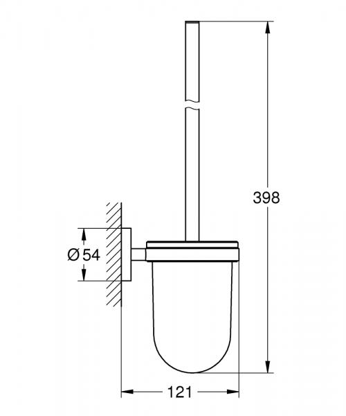 Grohe Essentials pakke - B&oslash;rstet hard graphite