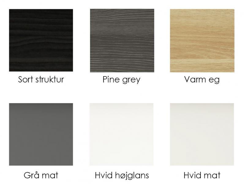 Dansani Mido+ 120 vaskeskab m/skuffer - Hvid h&oslash;jglans