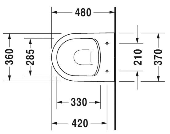 Duravit Me by Starck Compact Rimless hvid mat toiletpakke inkl. s&aelig;de m/softclose, cisterne, wondergliss og krom betjening