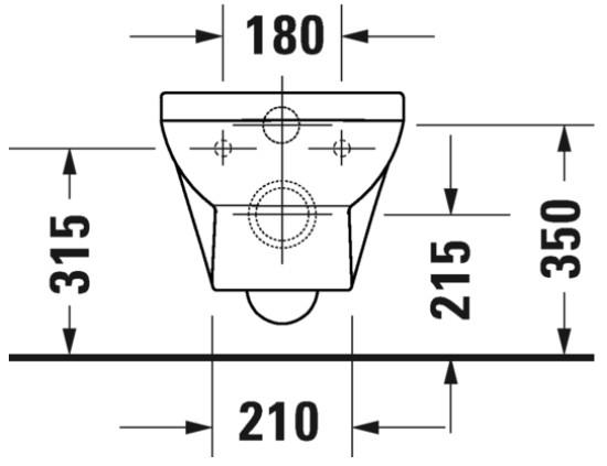 Duravit No.1 Compact Rimless v&aelig;gh&aelig;ngt toilet inkl. toilets&aelig;de m/softclose og Wondergliss