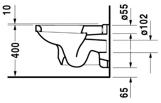 Duravit 1930 v&aelig;gh&aelig;ngt toilet