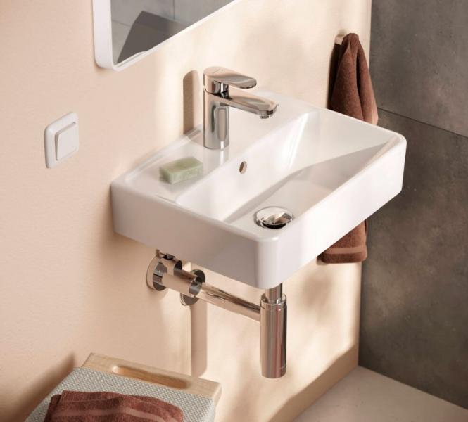 hansgrohe Xanuia Q 45 kompakt h&aring;ndvask t/v&aelig;g - 1 hanehul