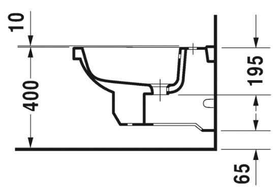 Duravit 1930 v&aelig;gh&aelig;ngt bidet