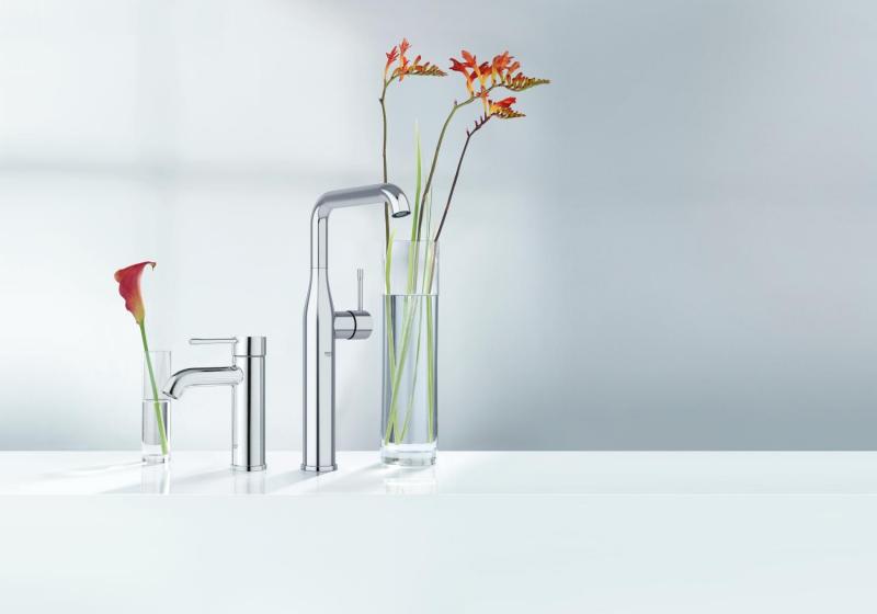Outlet - Grohe Essence New h&aring;ndvaskarmatur u/bundventil - Poleret warm sunset